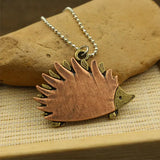 Hedgehog lovey animals necklace pendant girl jewelry