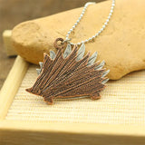 Hedgehog lovey animals necklace pendant girl jewelry