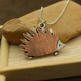Hedgehog lovey animals necklace pendant girl jewelry