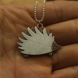 Hedgehog lovey animals necklace pendant girl jewelry