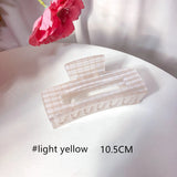 10.5 CM Summer Large Plaid Geometric Hair Clip