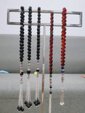 33 Natural Agate Alloy Red Amber S925 Silver Muslim Rosary Beads