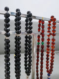 33 Natural Agate Alloy Red Amber S925 Silver Muslim Rosary Beads