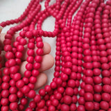 8mm10mm Ancient Red Glaze Strip Loose Beads Natural Gem Jewelry
