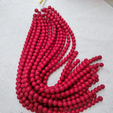 8mm10mm Ancient Red Glaze Strip Loose Beads Natural Gem Jewelry