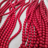 8mm10mm Ancient Red Glaze Strip Loose Beads Natural Gem Jewelry