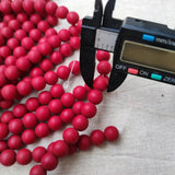 8mm10mm Ancient Red Glaze Strip Loose Beads Natural Gem Jewelry