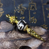 Big Man Money Hook Patterns Tibetan Dzi Beads Pendant