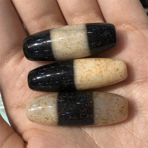Vintage Tibetan Agate Dzi Gemstone Bead for Jewelry Making