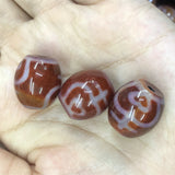 1pcs Dzi Hot Totem Red Agate Vintage Gemstone Beads