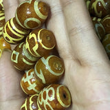 1pcs/lot Natural Agate Dzi Loose Beads Ethnic Gemstone Beads Hot Totem