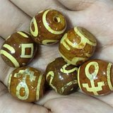 1pcs/lot Natural Agate Dzi Loose Beads Ethnic Gemstone Beads Hot Totem