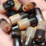 High Red Cinnabar Agate Stone Amulet Dzi DIY Beads Jewelry Making