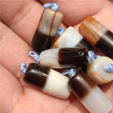 High Red Cinnabar Agate Stone Amulet Dzi DIY Beads Jewelry Making