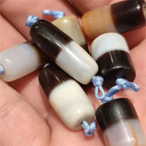 High Red Cinnabar Agate Stone Amulet Dzi DIY Beads Jewelry Making