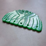 Natural Jadeite Half Arc Pendant DIY Necklace Jewelry Accessory