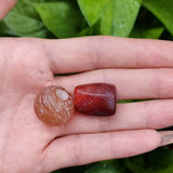 Natural Old Agate Dzi Ancient Beads, Rare Gem Jewelry