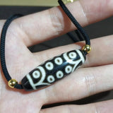 21 Eyes Agate Dzi Necklace Rope Folk-custom Clavicle Chain