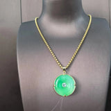 Natural Quartz Jade Pendant Necklace Gourd Buddha Guanyin Safety Button