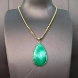 Natural Quartz Jade Pendant Necklace Gourd Buddha Guanyin Safety Button