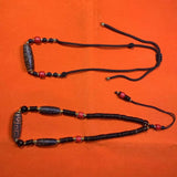 Coconut Shell Beads Crystal 9 Eyes 21 Eyes Agate Dzi Pendant Necklace