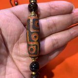 Coconut Shell Beads Crystal 9 Eyes 21 Eyes Agate Dzi Pendant Necklace