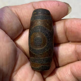 Rare Red Brown Three Eyes Nine Eyes Dzi Beads Old Agate Weathered Pattern