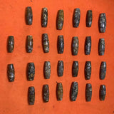 Natural Jade Conch Dzi Beads Mysterious Texture Amulet Luster Lubrication