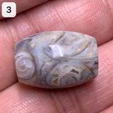 Natural Jade Conch Dzi Beads Amulet Beads Gem Jewelry