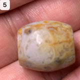 Natural Jade Conch Dzi Beads Amulet Beads Gem Jewelry