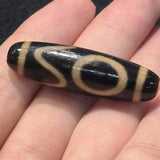 Natural Old Agate Dzi Beads & Yellow Weathered Horseshoe Accessories