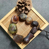 Natural Ancient Agate Beads Bracelet Jewelry Amulet Folk-Custom Weathered