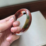 Natural Cinnabar Red Crystal Agate Bracelet Antique Ladies Jewelry