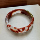 Natural Cinnabar Red Crystal Agate Bracelet Antique Ladies Jewelry