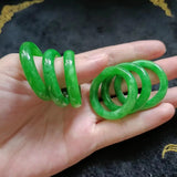 Natural Emerald Ring Pendant Necklace Luster DIY Accessories