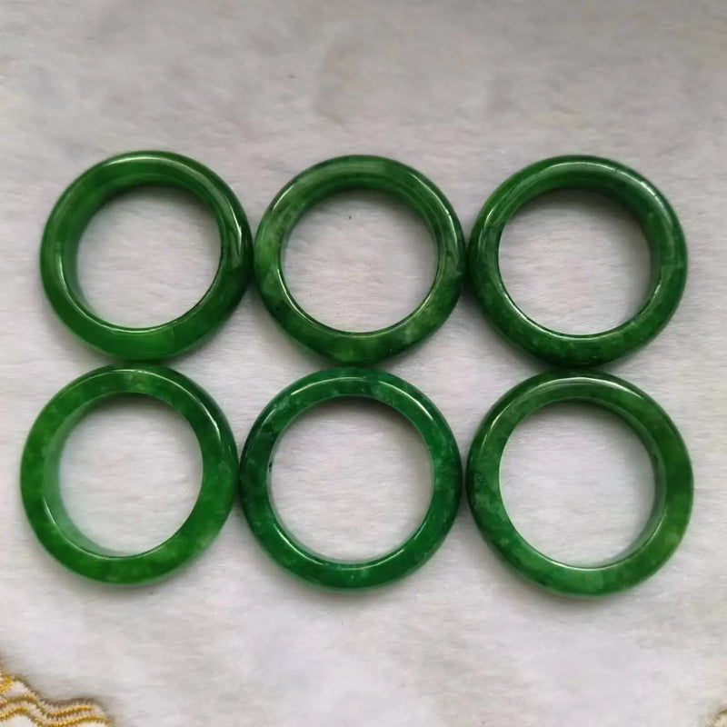 Natural Emerald Ring Pendant Necklace Luster DIY Accessories