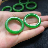Natural Emerald Ring Pendant Necklace Luster DIY Accessories