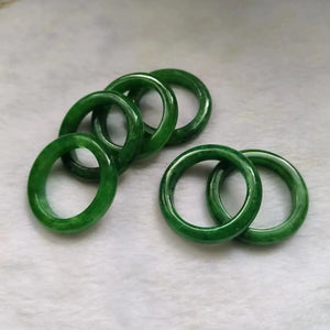 Natural Emerald Ring Pendant Necklace Luster DIY Accessories