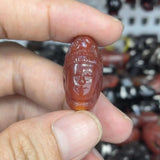 Natural Guanyin Head Agate Carnelian Loose Beads Red Skull Corpse DIY Necklace