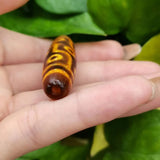Natural orange weathering pulp old agate Nine eyed dzi Inexpensive hanging beads