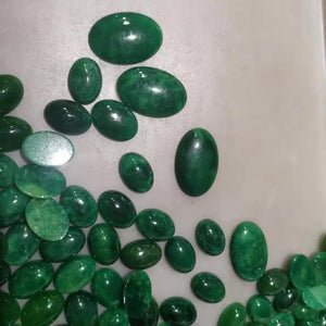 Natural Green Jade Gemstone Inlaid Pendant for Bracelets DIY