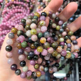 Natural tourmaline Bracelet red green yellow crystal colorful ladies birthday