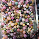 Natural tourmaline Bracelet red green yellow crystal colorful ladies birthday