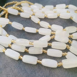 Prismatic Beaded Necklace Natural Jade Mix Match Crystal Female Charm