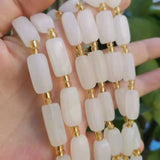 Prismatic Beaded Necklace Natural Jade Mix Match Crystal Female Charm