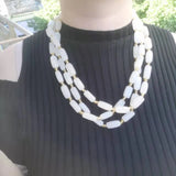 Prismatic Beaded Necklace Natural Jade Mix Match Crystal Female Charm