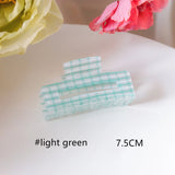 Summer Plaid Hollow Sweet Hair Clip DIY Blank Grab Clip