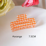 Summer Plaid Hollow Sweet Hair Clip DIY Blank Grab Clip