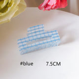 Summer Plaid Hollow Sweet Hair Clip DIY Blank Grab Clip