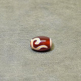Tibet Red Agate DZi Beads Money Hook Dallo Totem Amulet Men Women Jewelry DIY